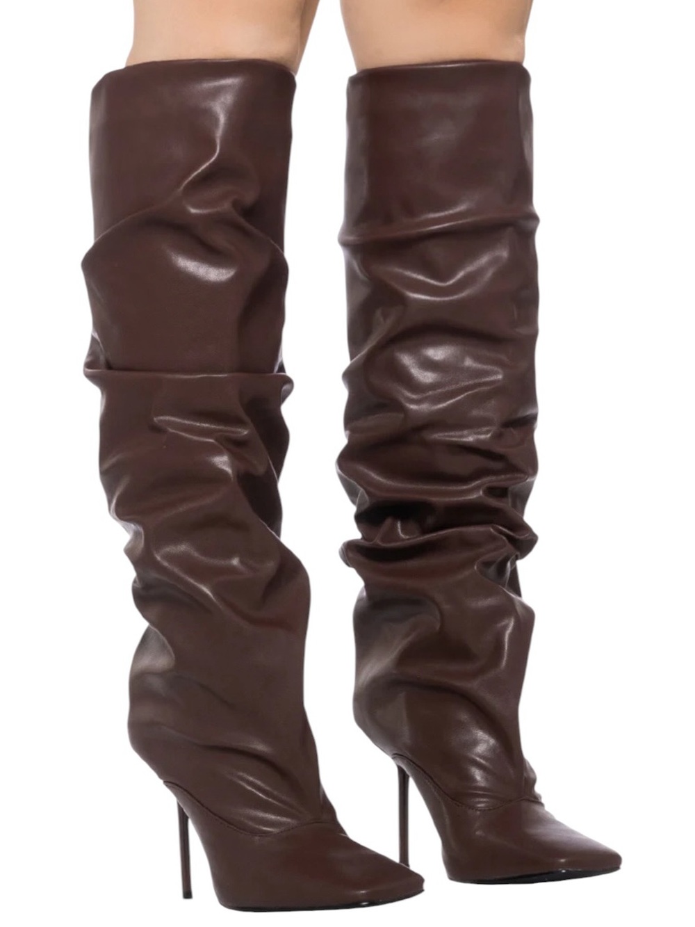 AZALEA WANG LYCHEE BROWN SLOUCH BOOT